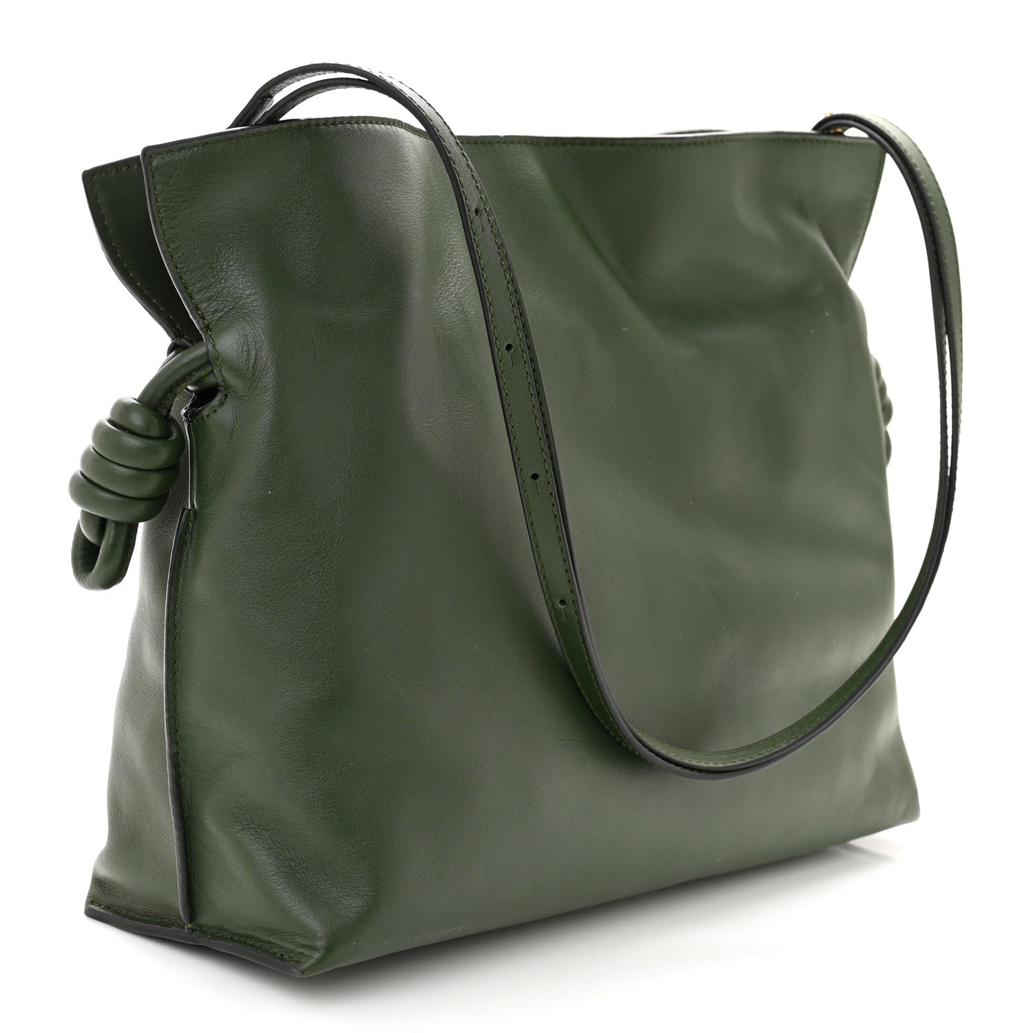 Loewe Nappa Flamenco Knot Clutch Vintage Khaki 3 of 10