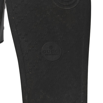 Gucci Rubber Womens Logo Slide Sandals 38 Black 6 of 12
