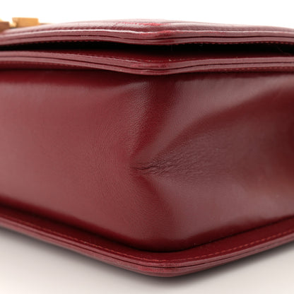 Chanel Lambskin Quilted Medium Boy Flap Dark Red 10 of 15
