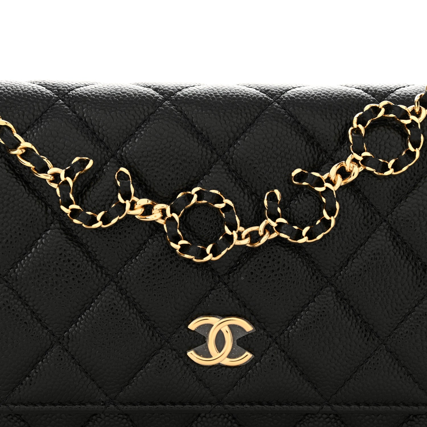 Chanel Caviar Quilted Miss Coco Wallet On Chain WOC Black 9 of 13
