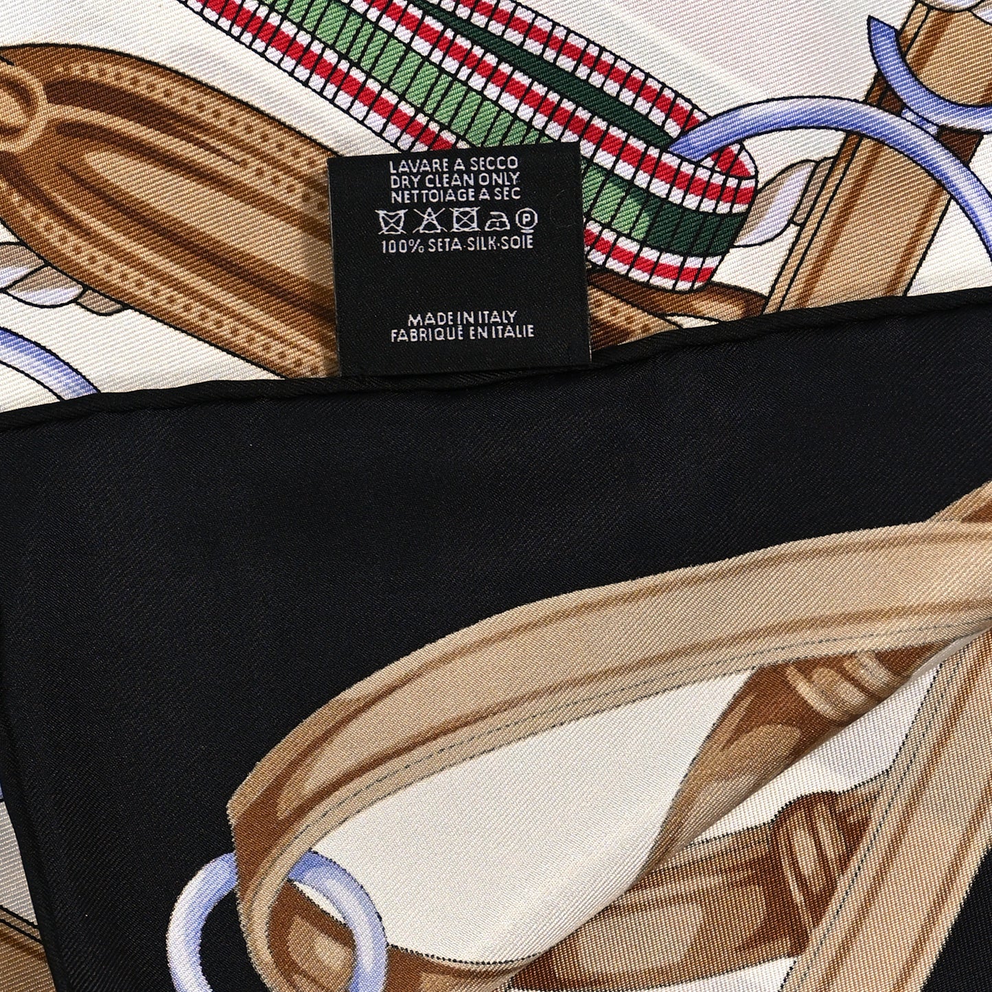 Silk Twill Equestrian Square Scarf