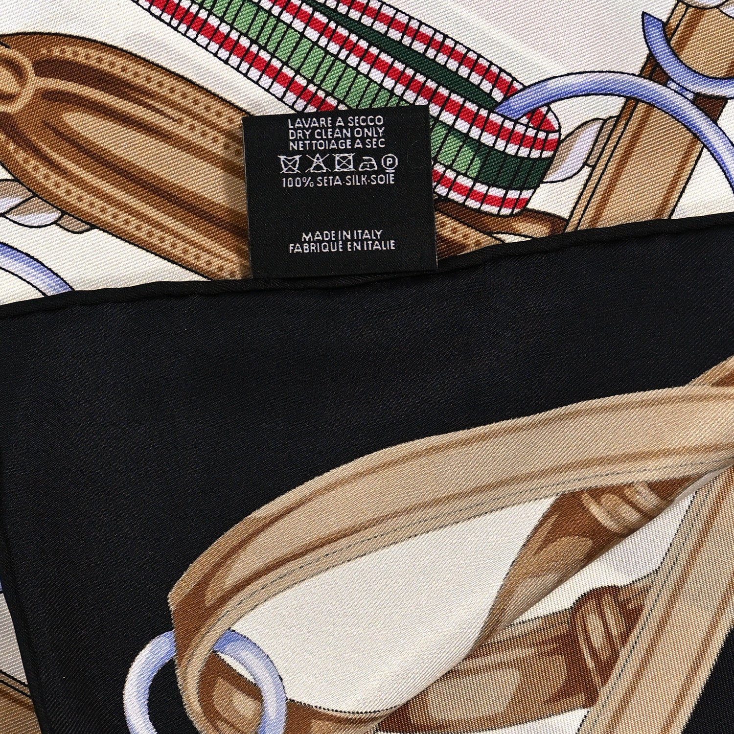 Gucci Silk Twill Equestrian Square Scarf 3 of 3