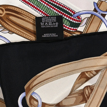 Gucci Silk Twill Equestrian Square Scarf 3 of 3