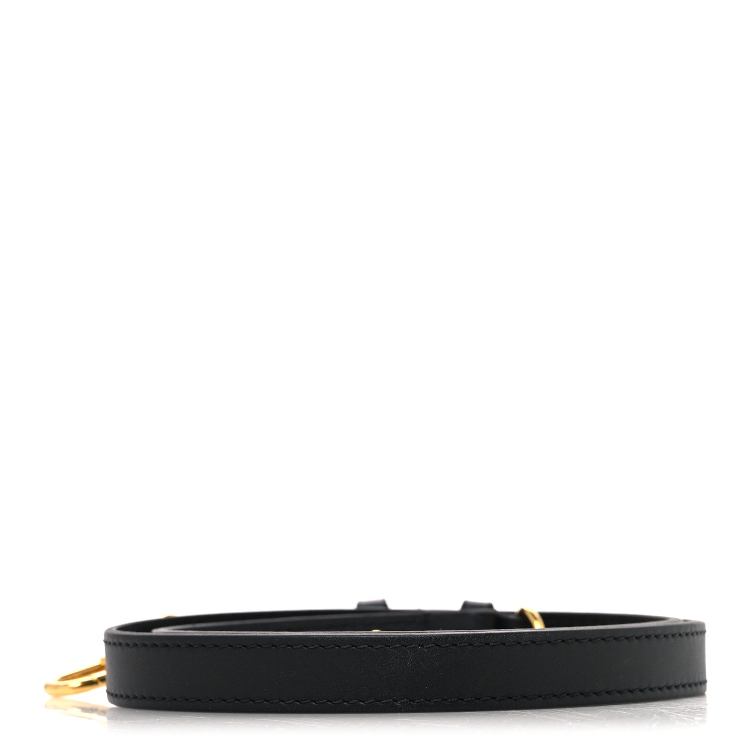 Louis Vuitton Calfskin 20mm Adjustable Shoulder Strap Black 2 of 3