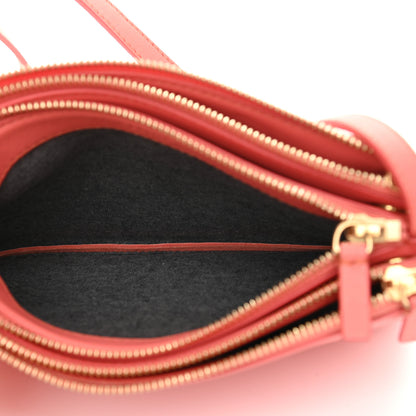 Celine Lambskin Small Trio Crossbody Bag Lipstick 5 of 12