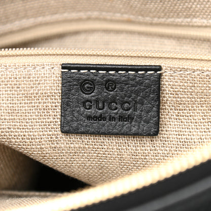 Gucci Dollar Calfskin GG Charm Dome Satchel Orange Black 6 of 10