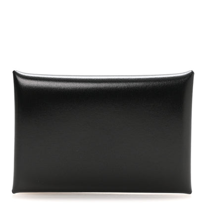 Hermes Box Calvi Card Case Black 1 of 8