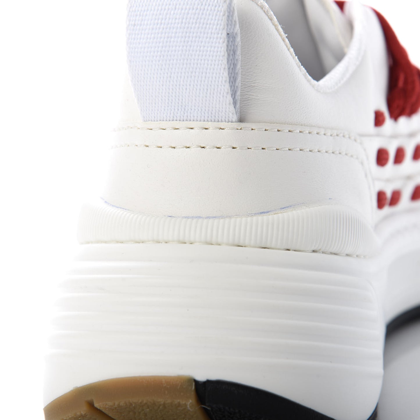 Calfskin Speedster Sneakers 37 White Bright Red
