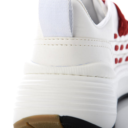 Bottega Veneta Calfskin Speedster Sneakers 37 White Bright Red 9 of 13