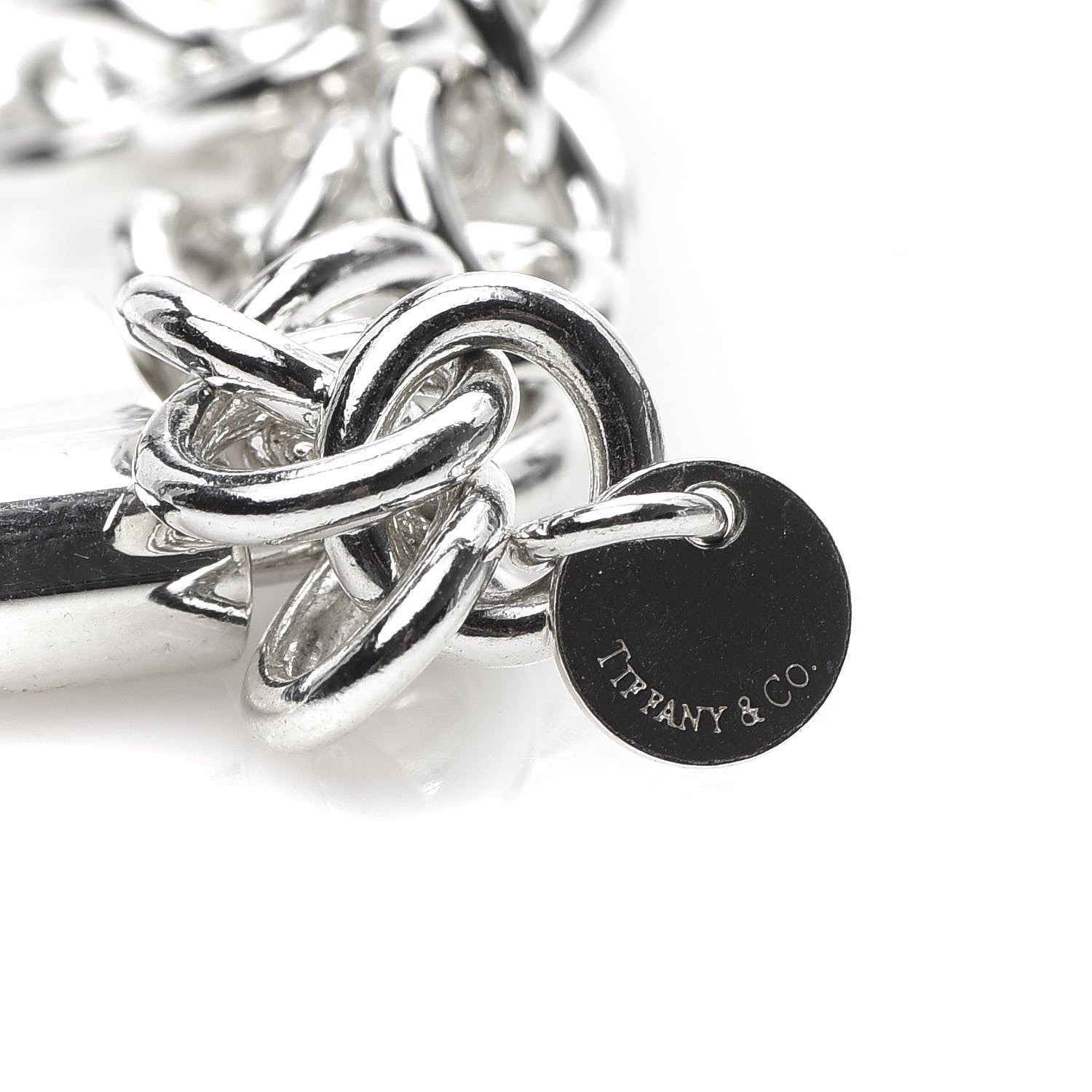 Tiffany Sterling Silver 1837 Lock Charm Bracelet 6 of 8