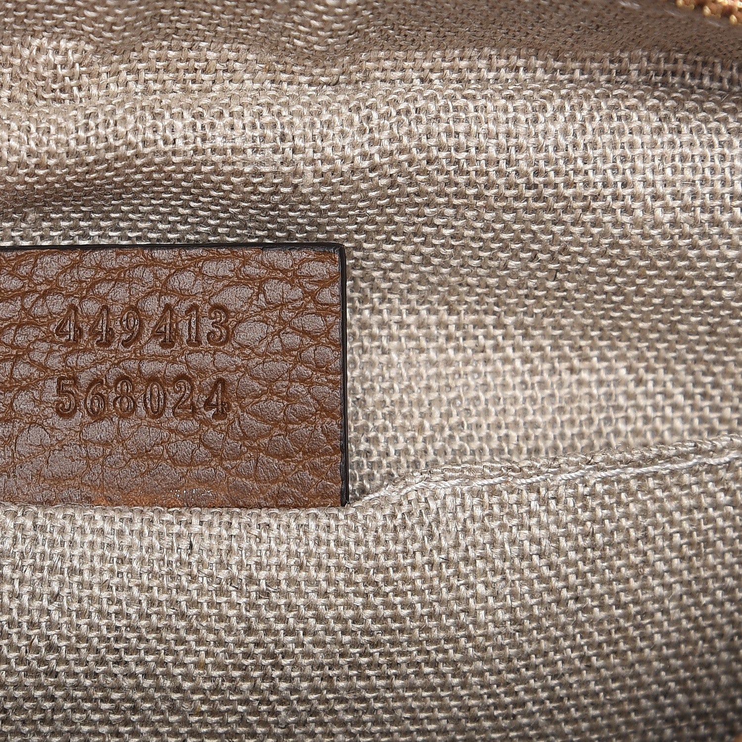 Gucci Monogram Mini Bree Messenger Bag Beige Tabacco 7 of 7