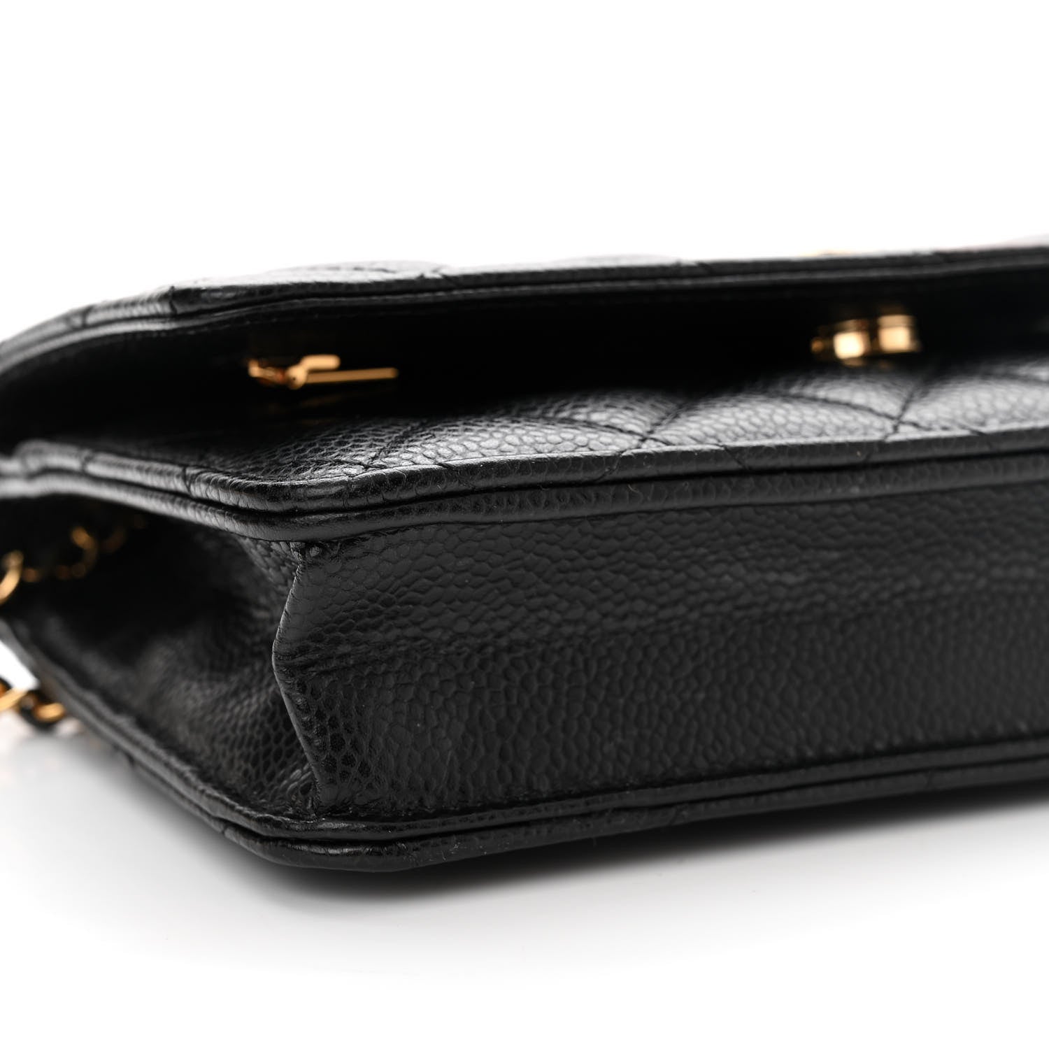 Chanel Caviar Quilted Wallet on Chain WOC Black 10 of 14