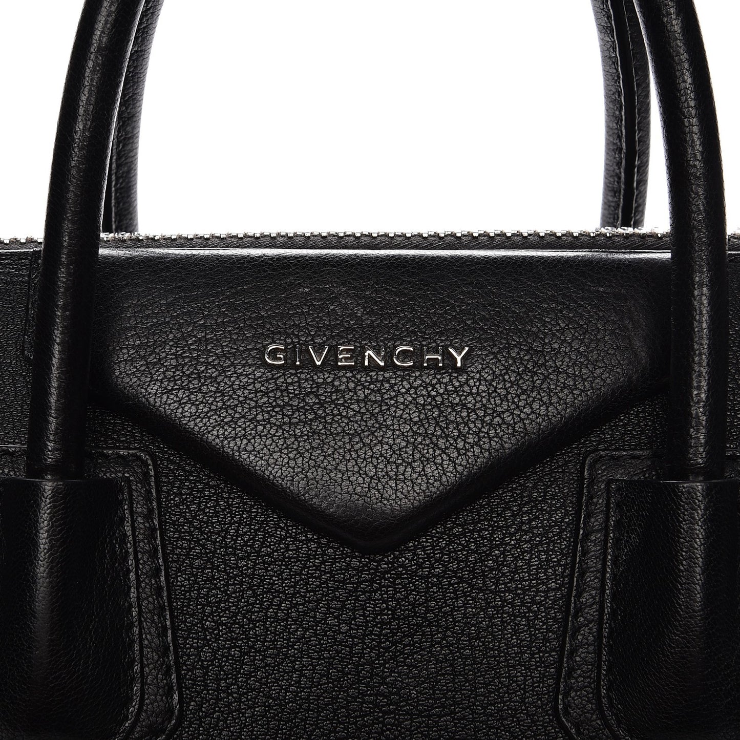 Sugar Goatskin Medium Antigona Black