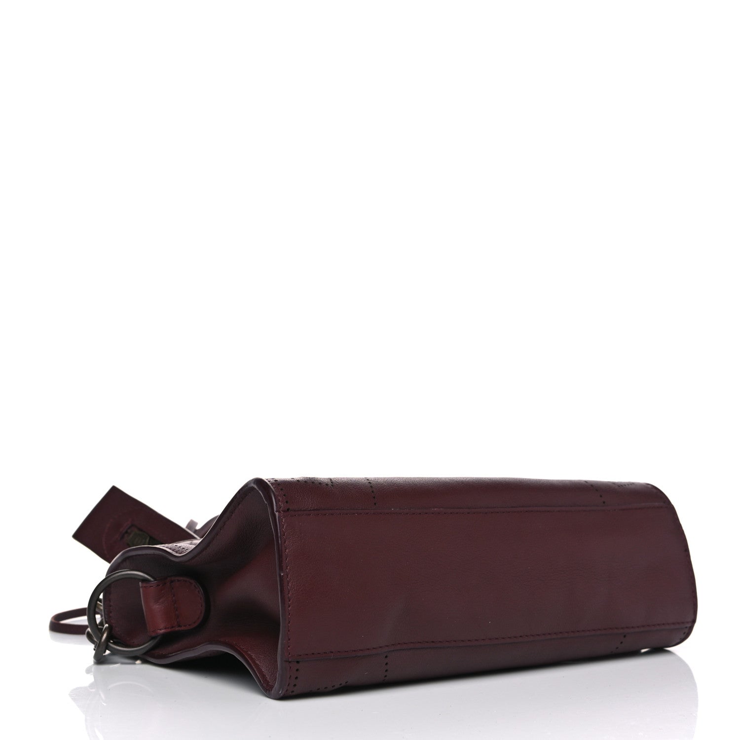 Balenciaga Veau Soyeux Perforated Blackout Hardware Mini City Rouge Bordeaux 3 of 4