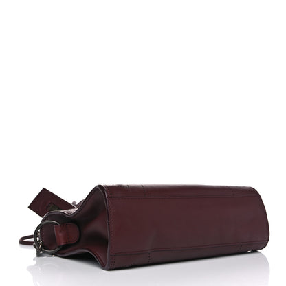 Balenciaga Veau Soyeux Perforated Blackout Hardware Mini City Rouge Bordeaux 3 of 4