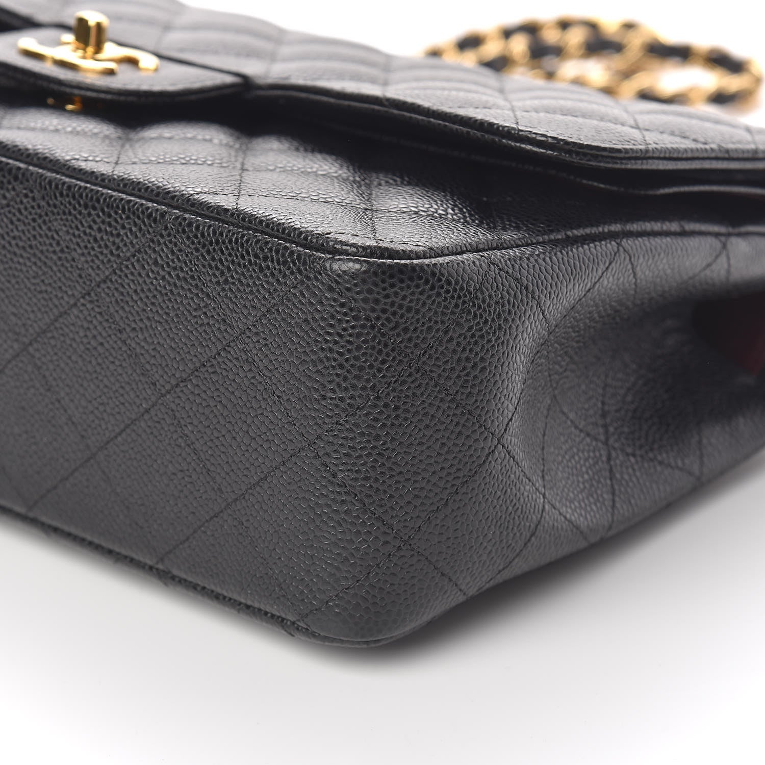 Chanel Caviar Quilted Jumbo Double Flap Black 9 of 11