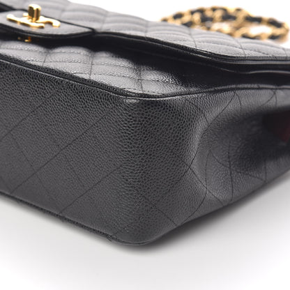 Chanel Caviar Quilted Jumbo Double Flap Black 9 of 11