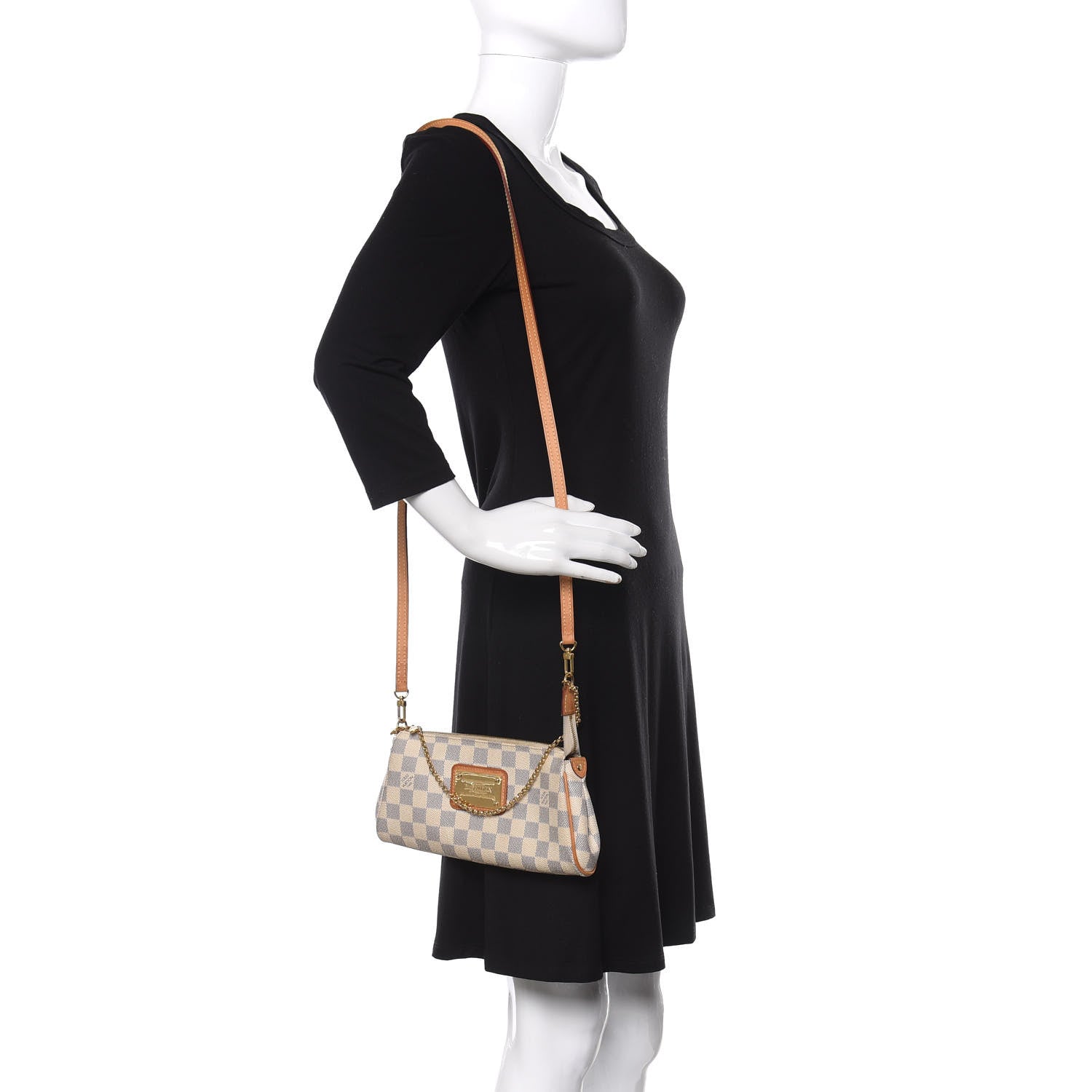 Louis Vuitton Damier Azur Eva Clutch 2 of 13