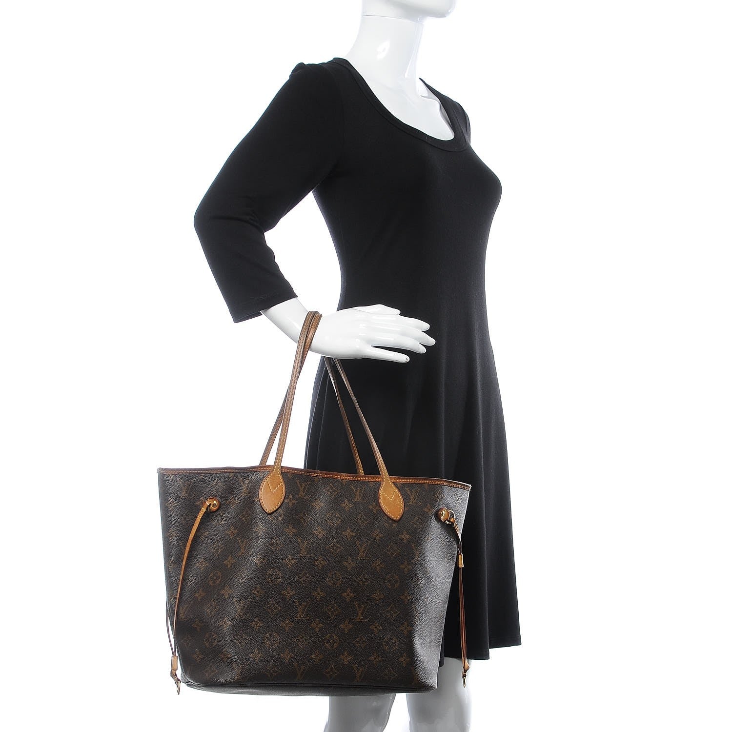 Louis Vuitton Monogram Neverfull MM 2 of 17
