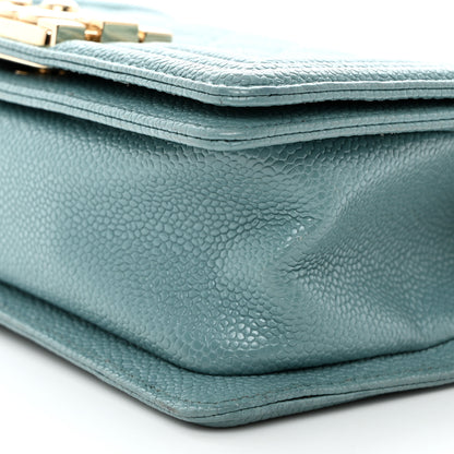 Chanel Caviar Quilted Small Boy Flap Light Blue 10 of 10