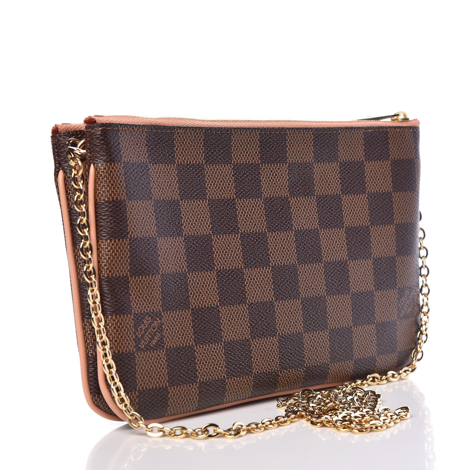 Louis Vuitton Damier Ebene Double Zip Pochette 3 of 12