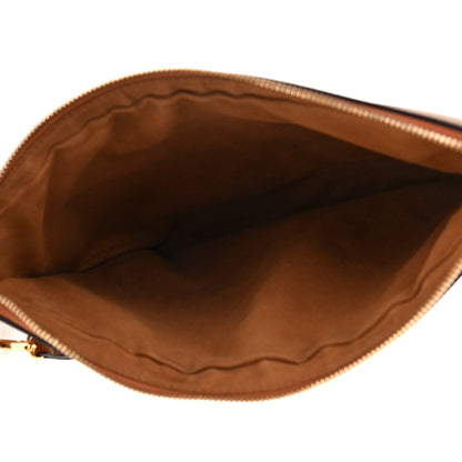 MCM Visetos Liz Shopper Tote Pouch Cognac 5 of 10