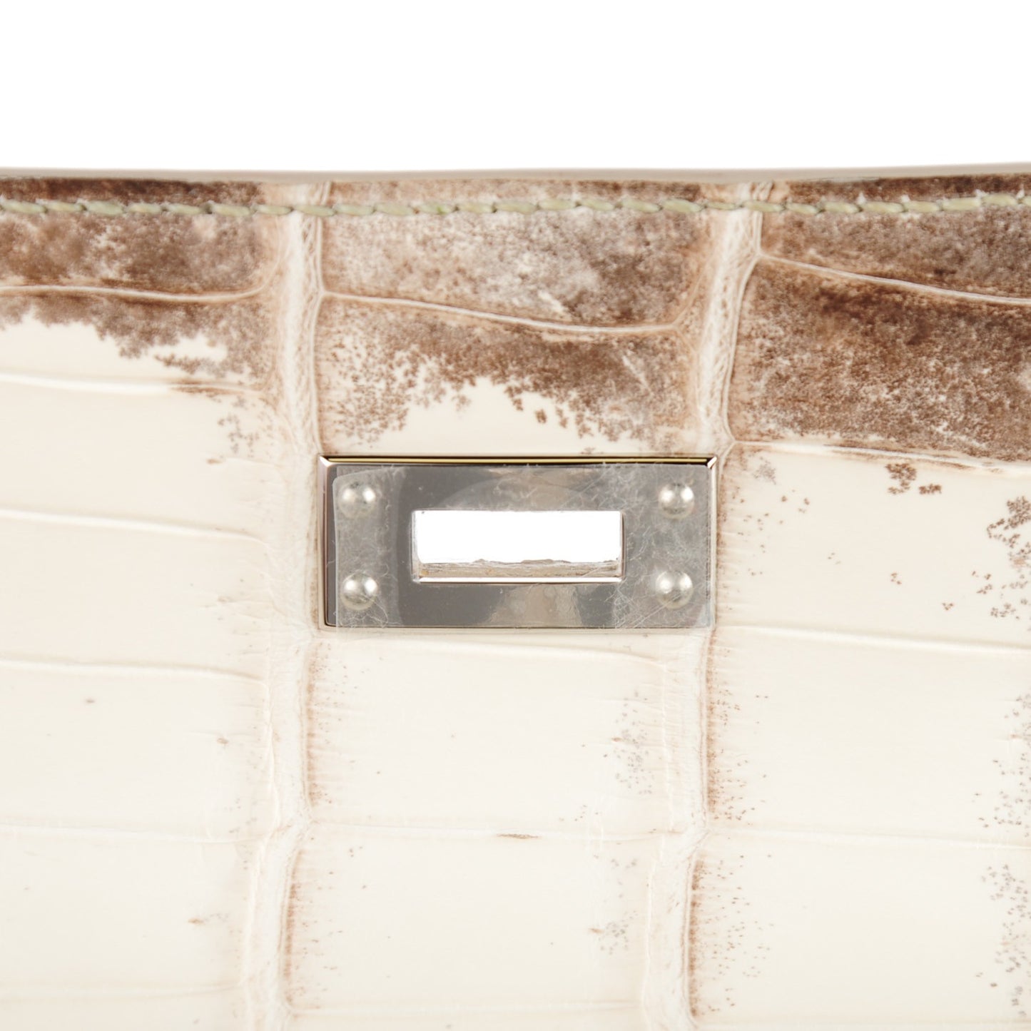 Matte Niloticus Crocodile Himalaya Kelly Retourne 25 White