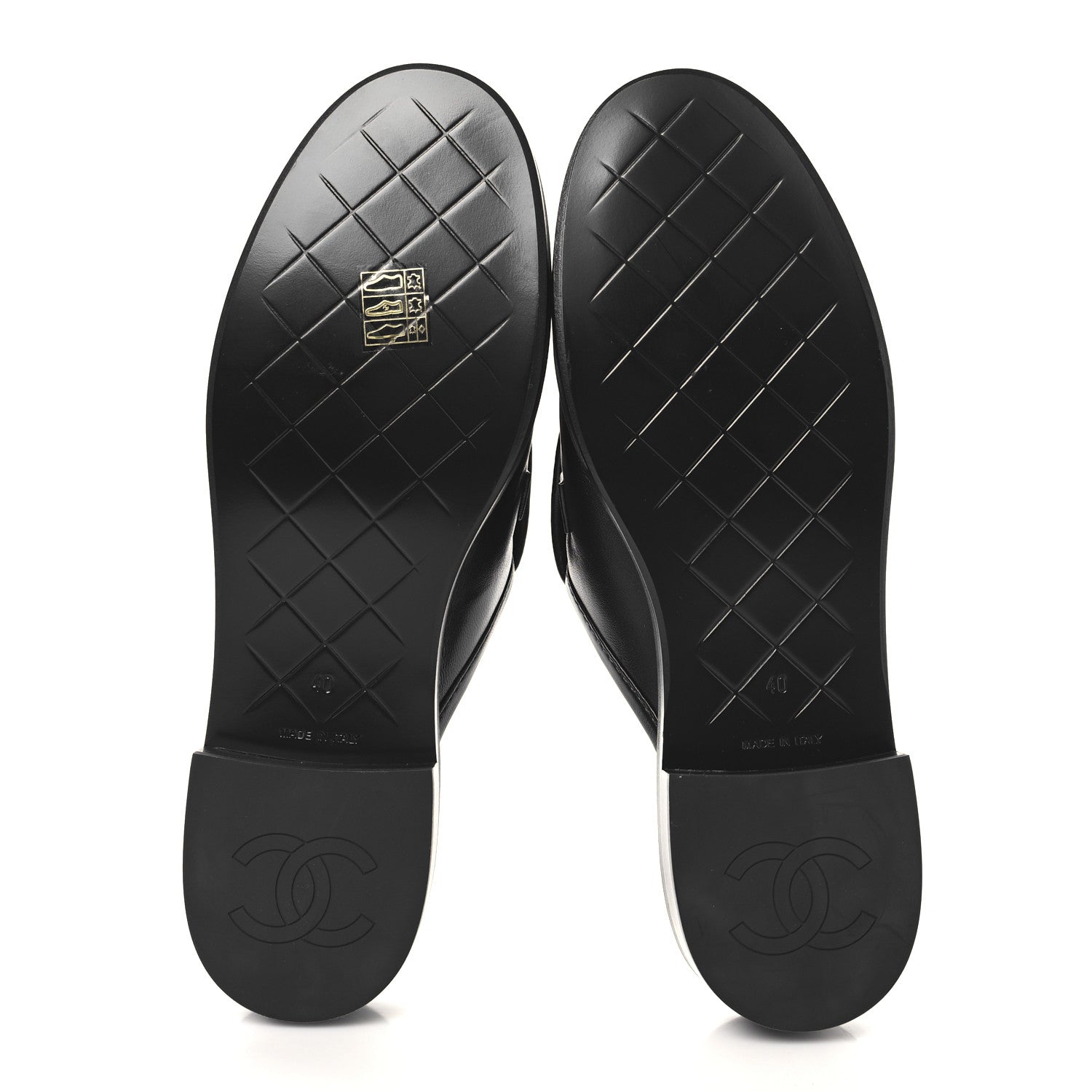 Chanel Lambskin Quilted CC Turnlock Mules 40 Black 6 of 9