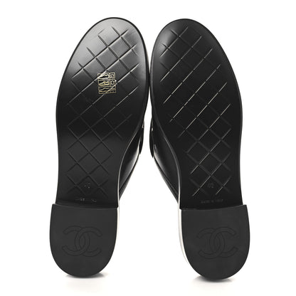 Chanel Lambskin Quilted CC Turnlock Mules 40 Black 6 of 9