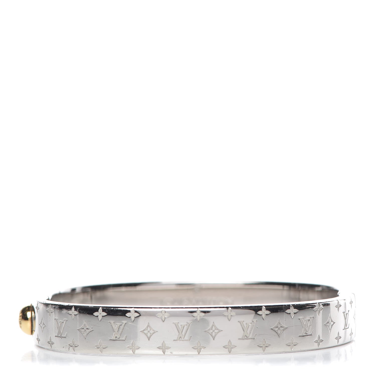 Louis Vuitton Palladium Monogram Nanogram Cuff M 1 of 6