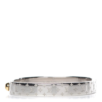 Louis Vuitton Palladium Monogram Nanogram Cuff M 1 of 6