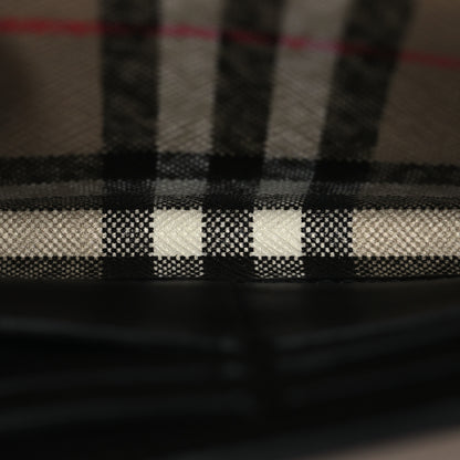 Burberry Vintage Check Calfskin Halton Wallet Black 6 of 9
