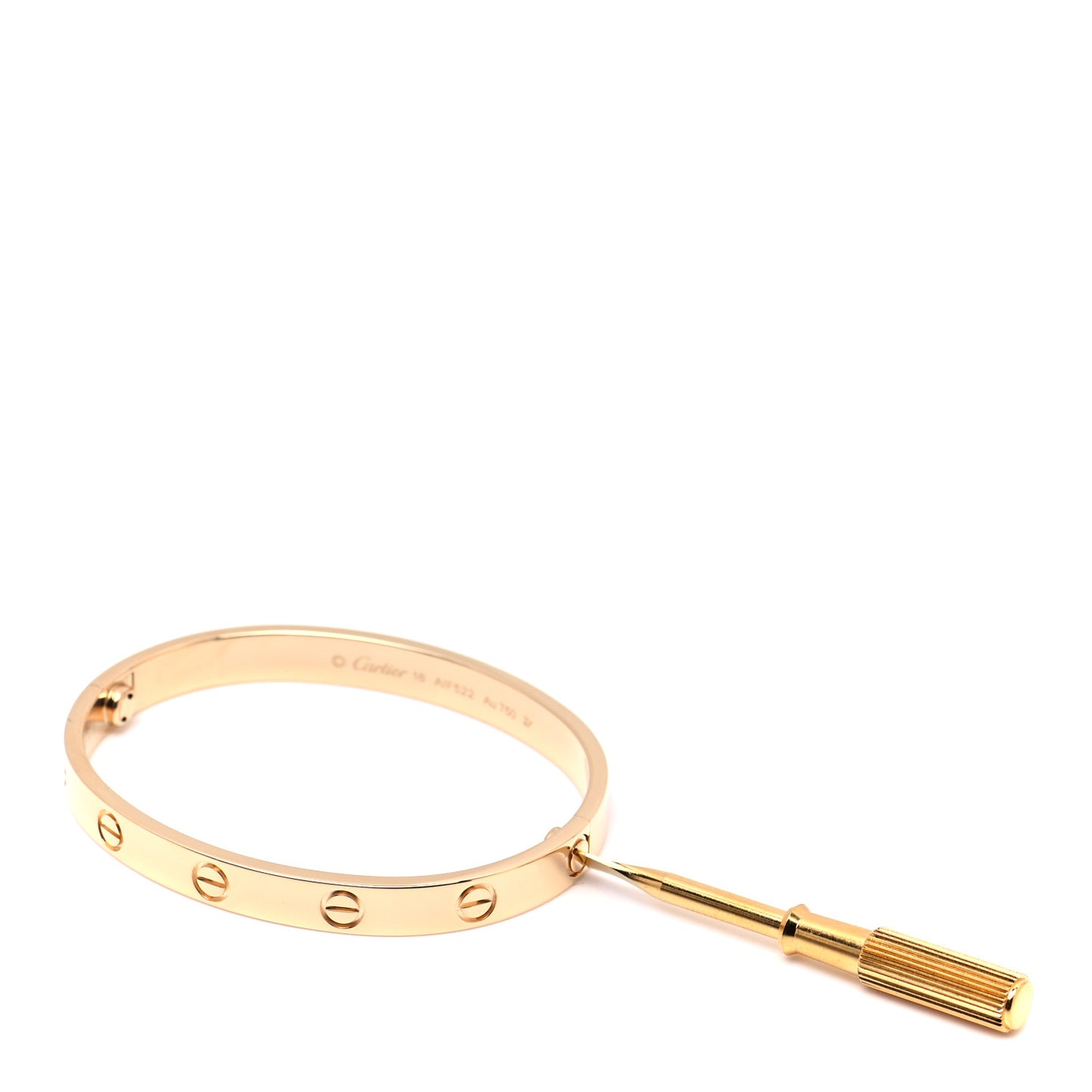 18K Yellow Gold LOVE Bracelet 16