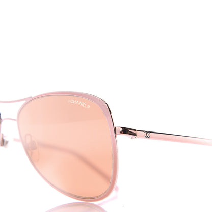 Chanel Mirrored Pilot Summer Sunglasses 4223 Pink 5 of 8