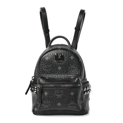 MCM Visetos Side Stud X-Mini Stark Bebe Boo Backpack Black 1 of 14