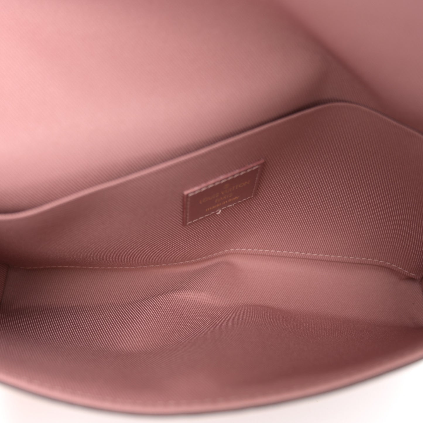 Vernis Pochette Felicie Chain Wallet Metallic Pale Pink