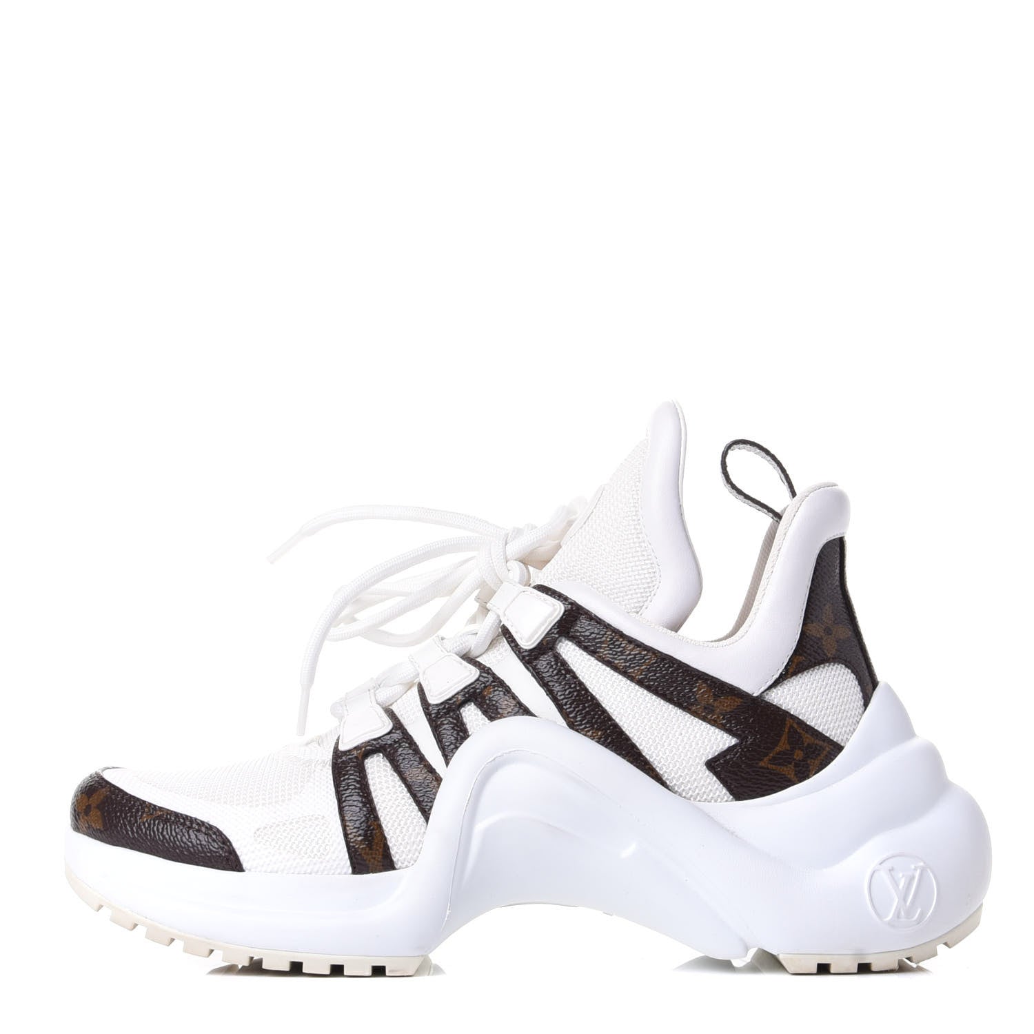 Louis Vuitton Patent Monogram LV Archlight Sneakers 36 White 1 of 11