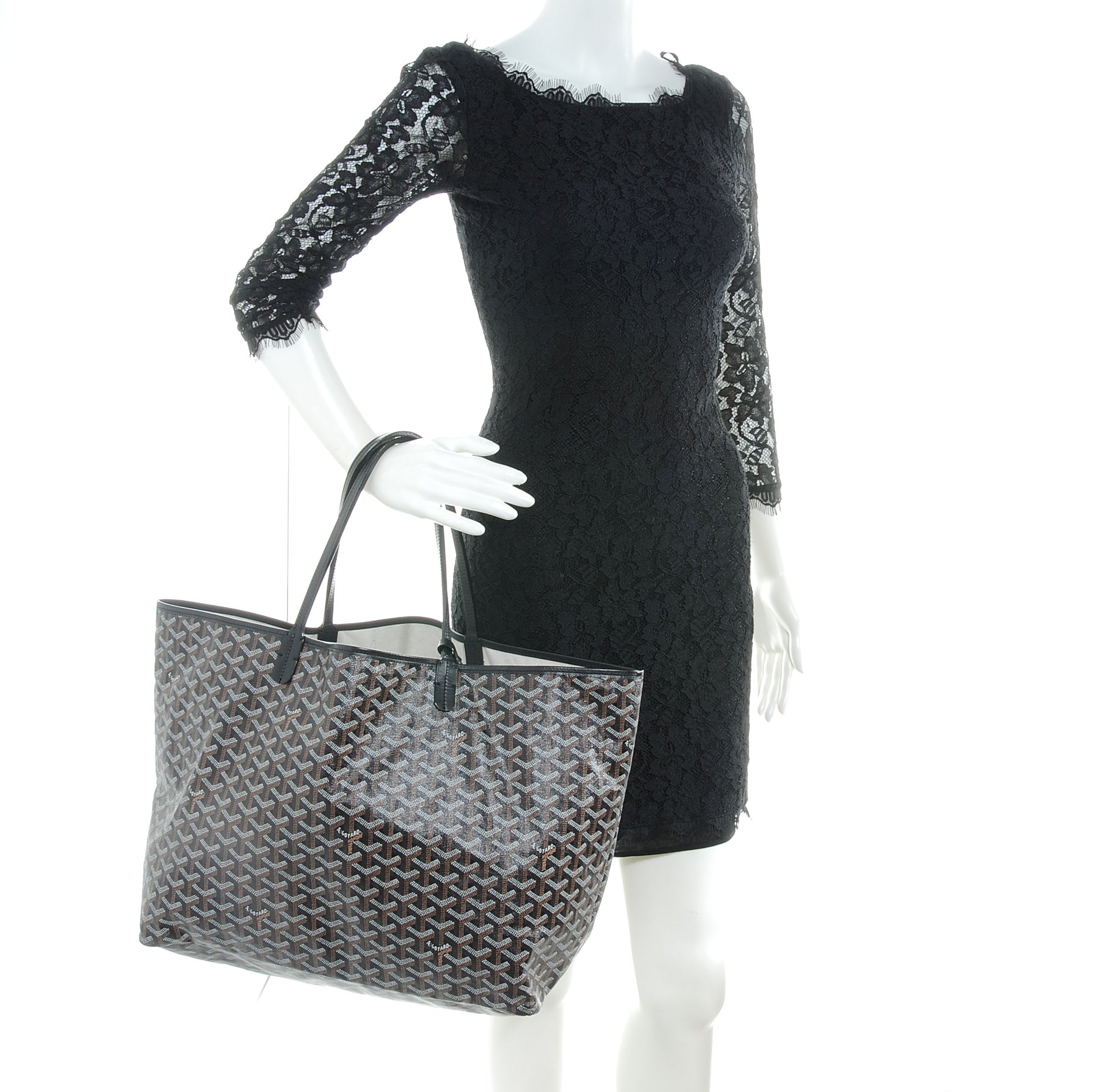 Goyard Goyardine Saint Louis GM Black 2 of 8