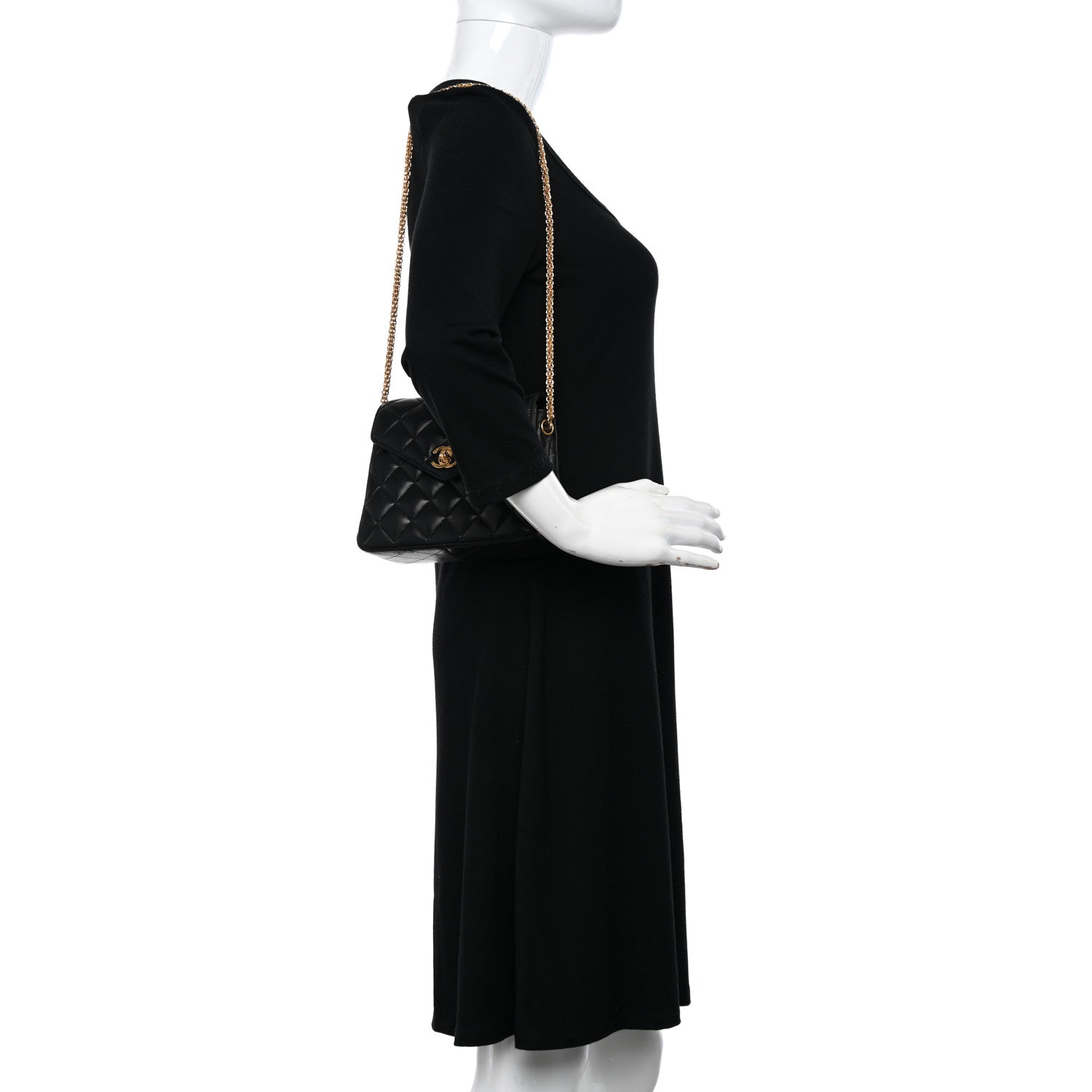 Chanel Lambskin Mini Flap Black 2 of 11