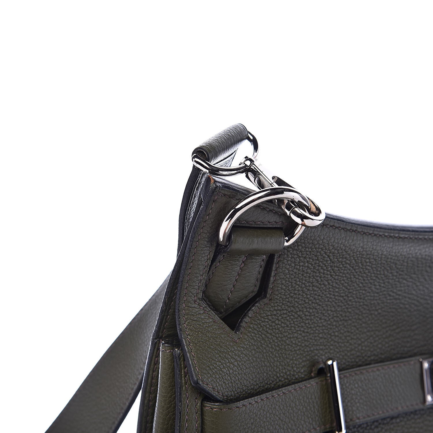 Hermes Taurillon Clemence Jypsiere 34 Vert Veronese 11 of 12