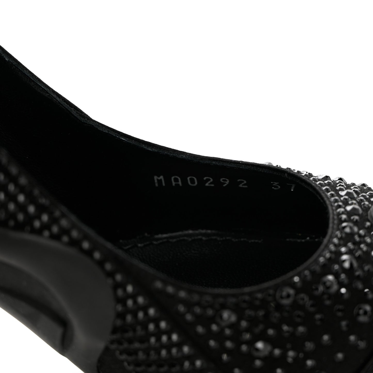 Satin Embellished Archlight Slingback Pumps 37 Black