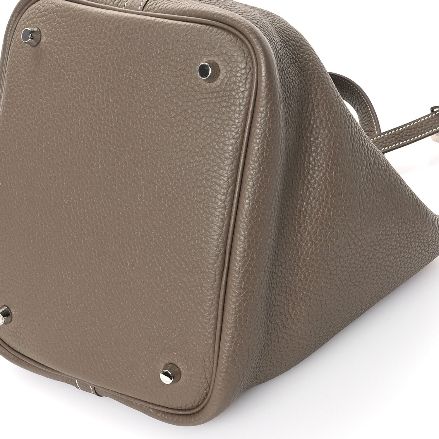Hermes Taurillon Clemence Picotin Lock 22 MM Etoupe 10 of 10