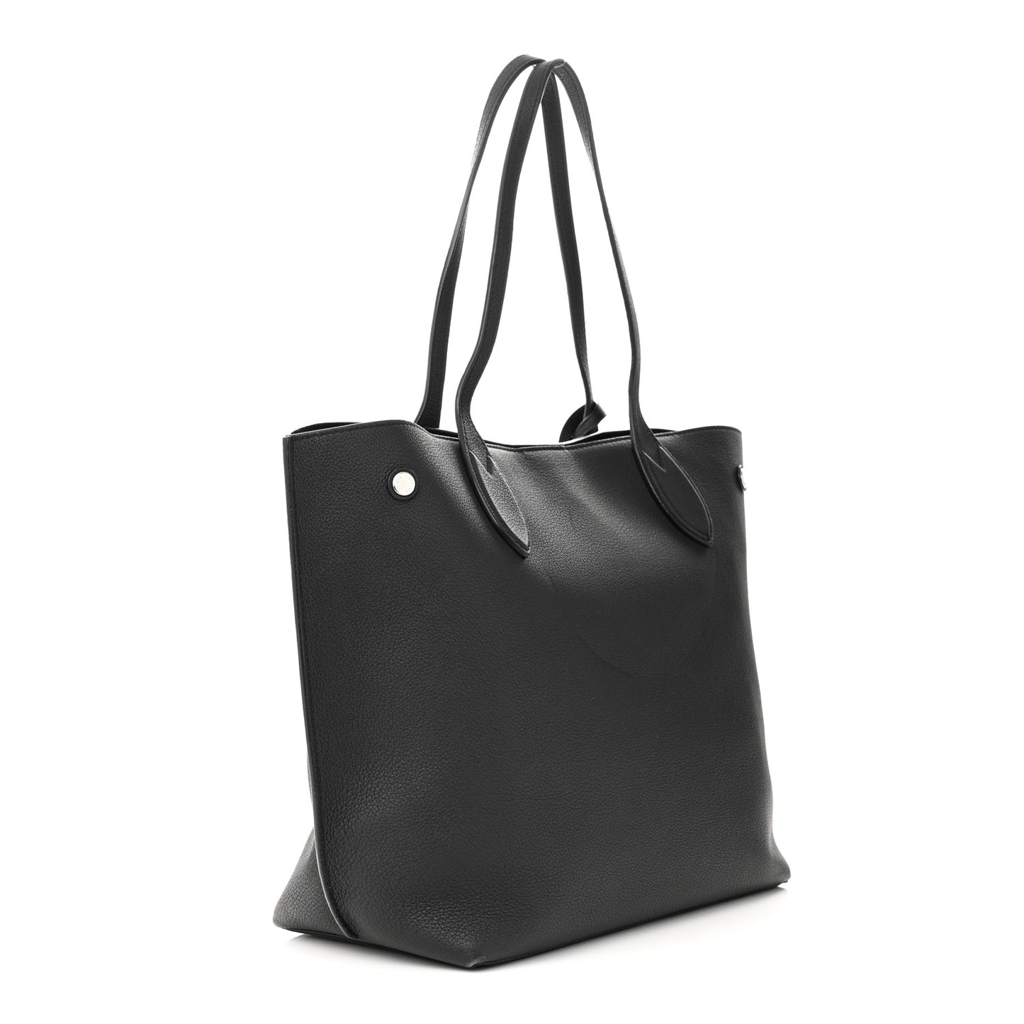 Calfskin Lockme Go Tote Black