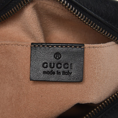 Gucci Calfskin Matelasse Mini GG Marmont Chain Shoulder Bag Black 7 of 8