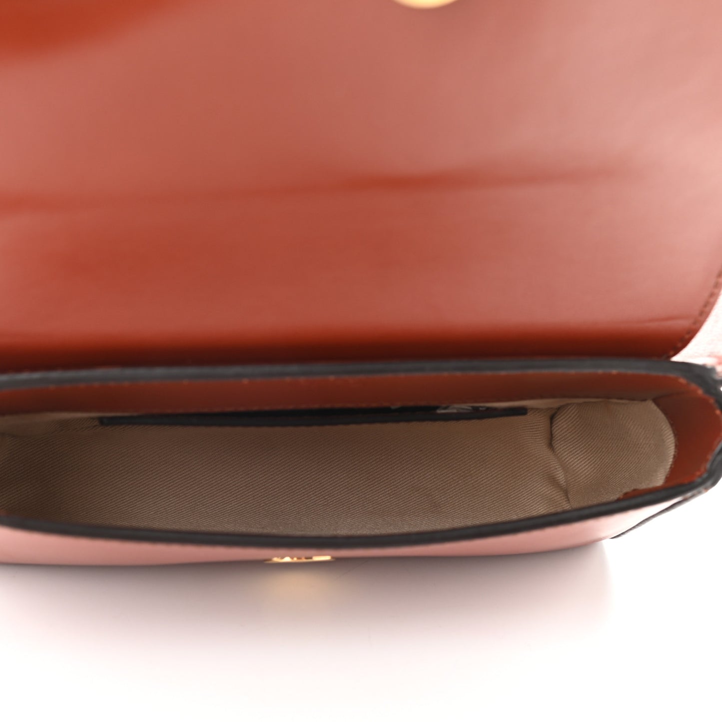 Calfskin Suede C Belt Bag Sepia Brown
