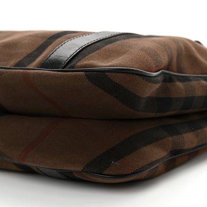 Burberry Canvas Vintage Check Tote Black 22 of 25