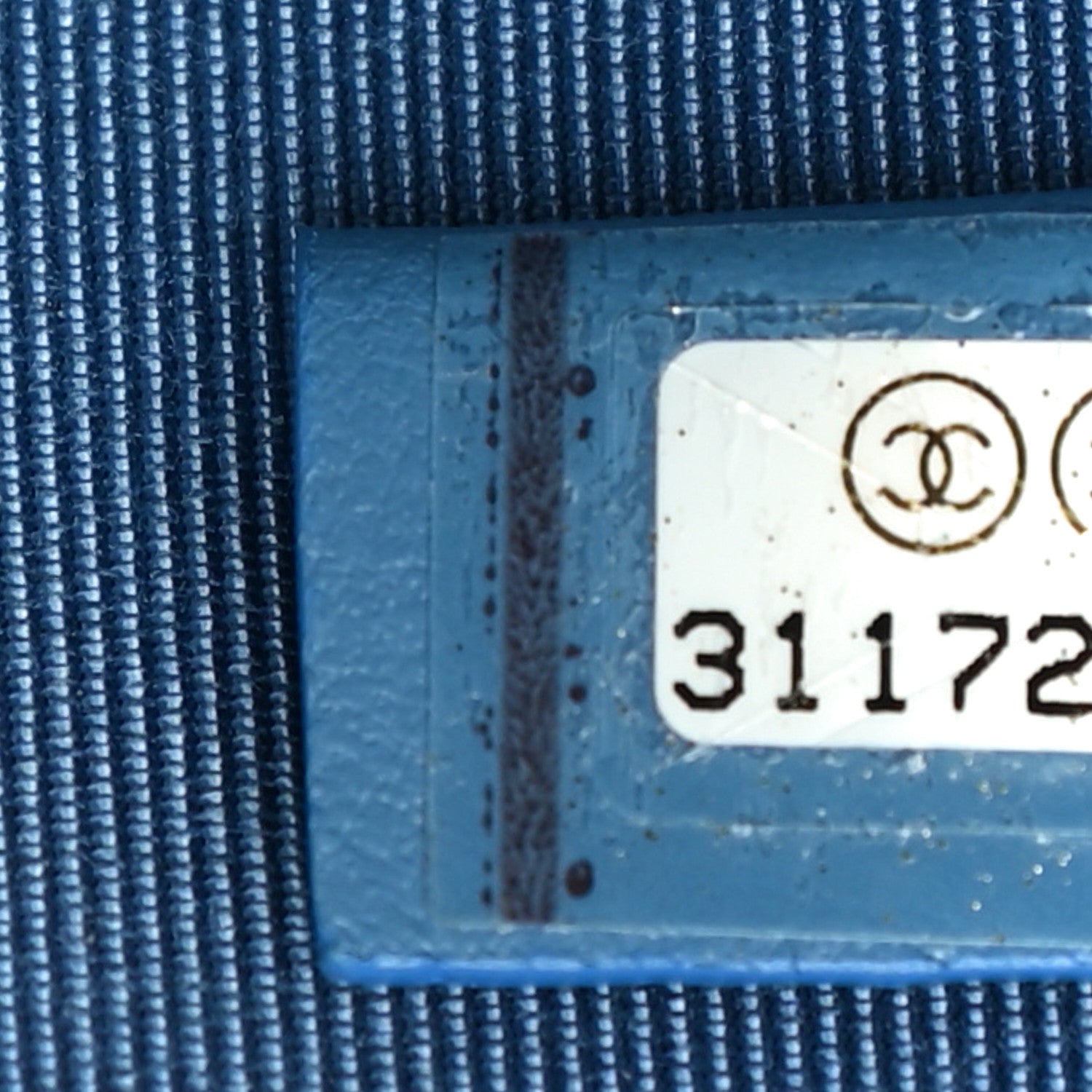 Chanel Caviar Quilted Zip Card Holder Wallet Blue 7 of 10
