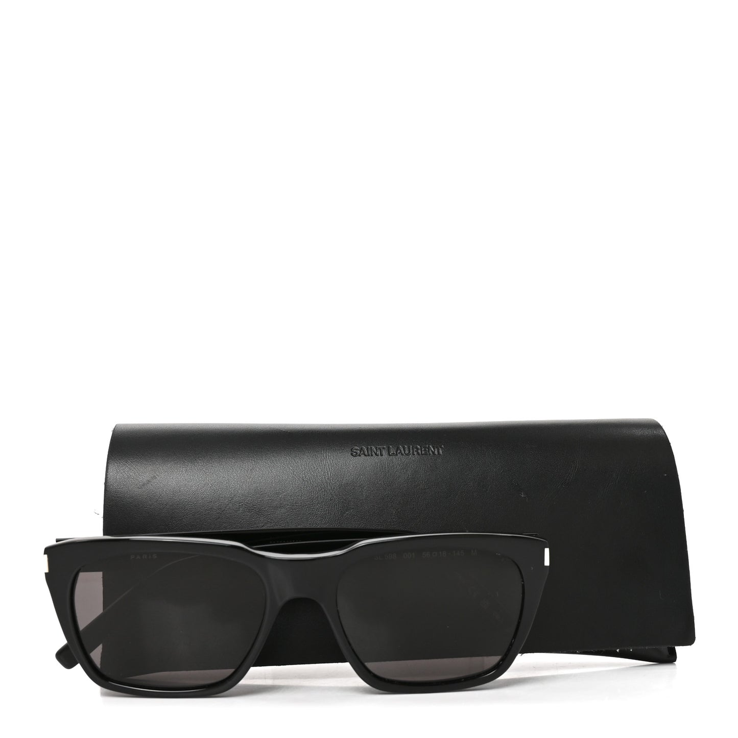 Acetate Square SL 598 Sunglasses Black