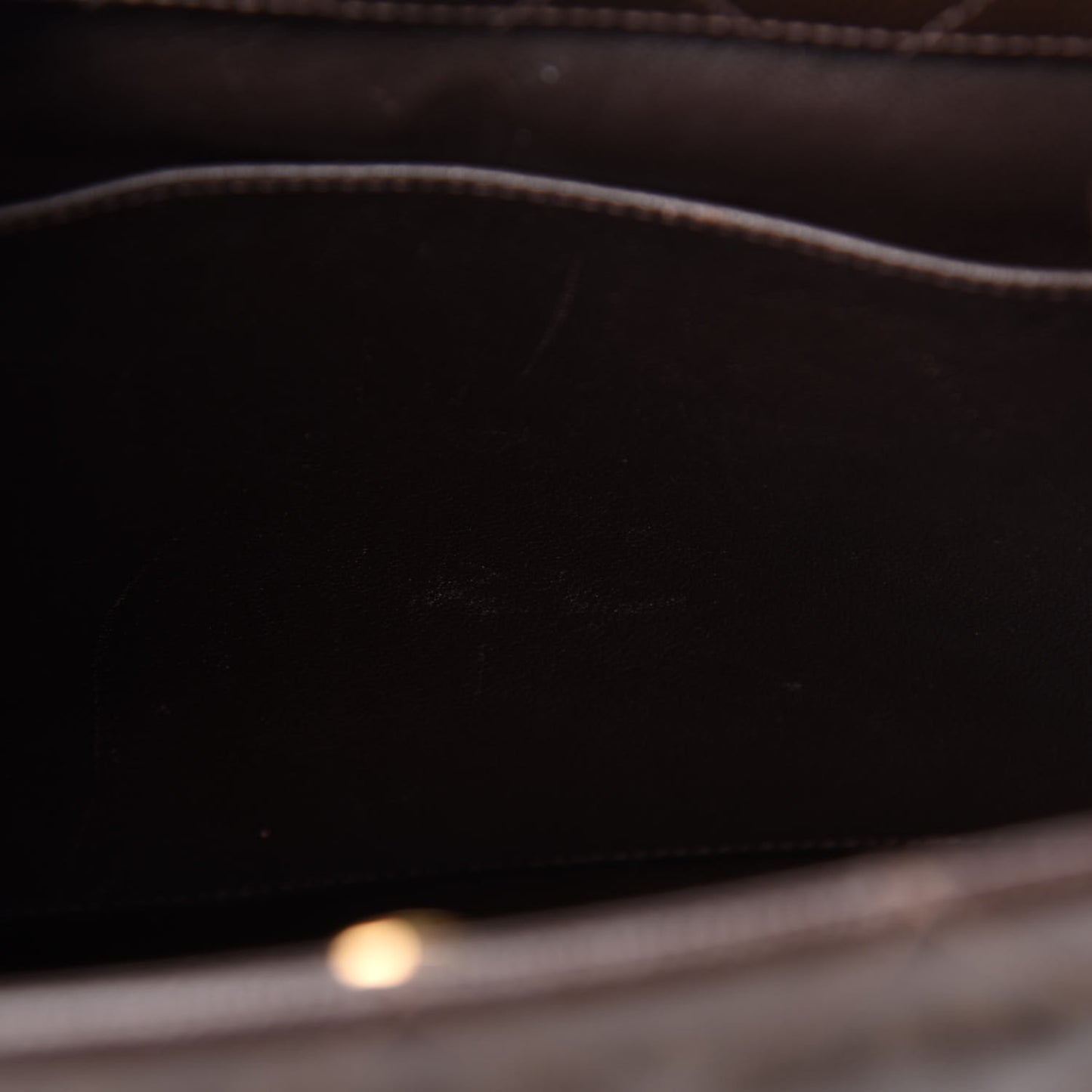 Caviar Quilted Shopper Tote Dark Brown