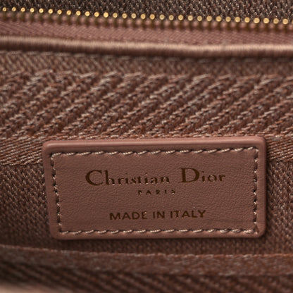 Christian Dior Canvas Embroidered Cannage Medium Lady D-Lite Pink 6 of 10